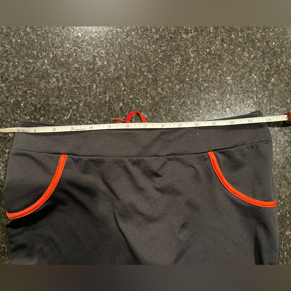 Red Ribbon Lace Up Pencil Skirt, Size Small - Picture 15 of 16